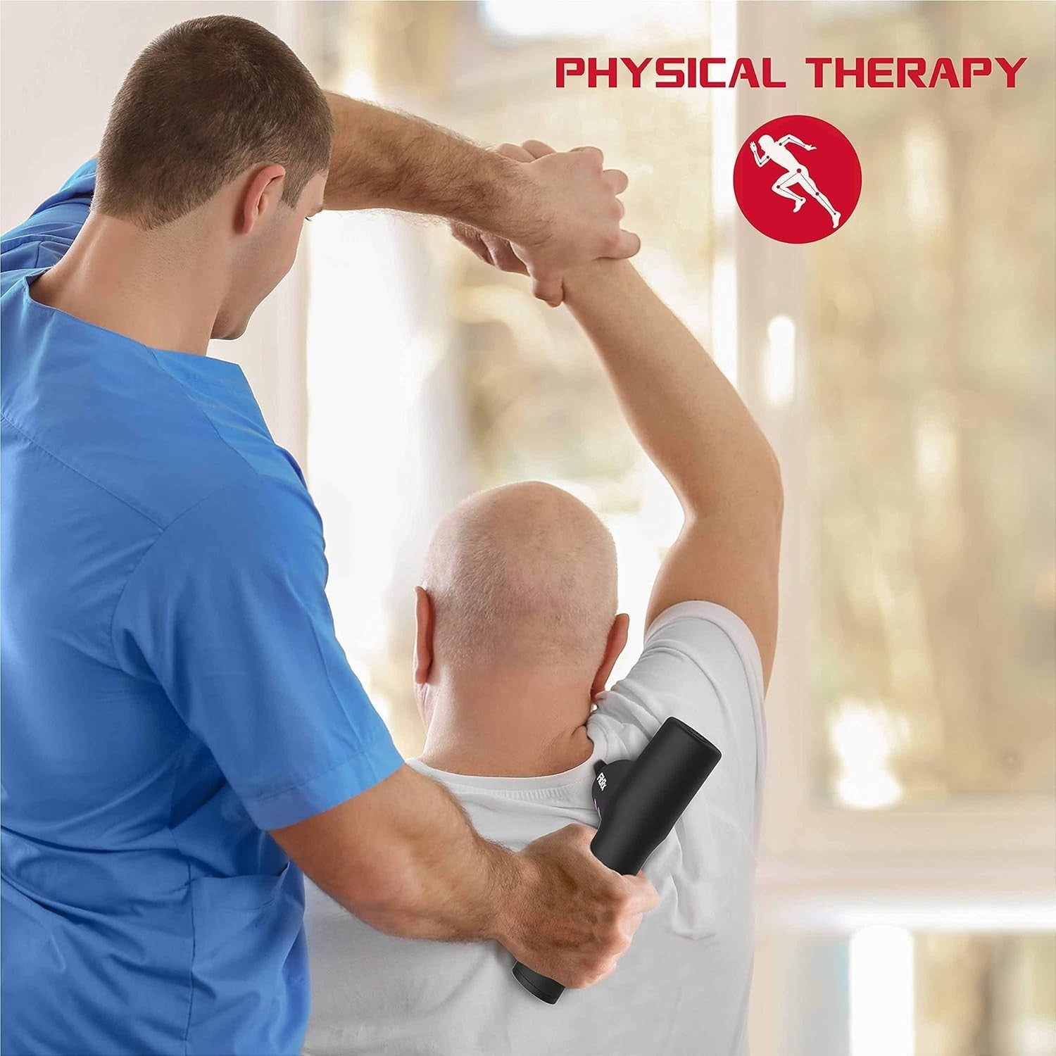 Handheld Massage Gun Deep Tissue Back Pain Relief Quiet Motor Carry Case