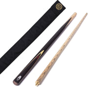 57” Snooker Pool Cue 2 Piece Ash Shaft 9.5mm Tip Soft Case