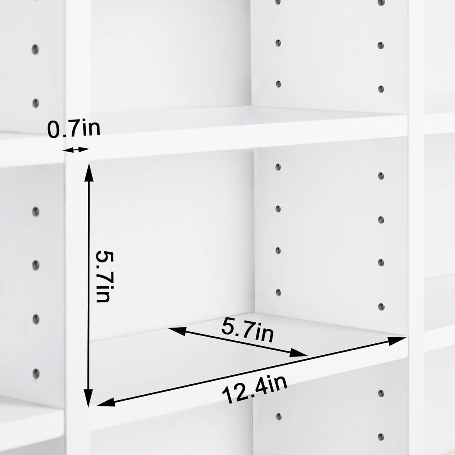CD DVD Storage Shelf Rack 1116 CD 528 DVD Adjustable Media Bookcase