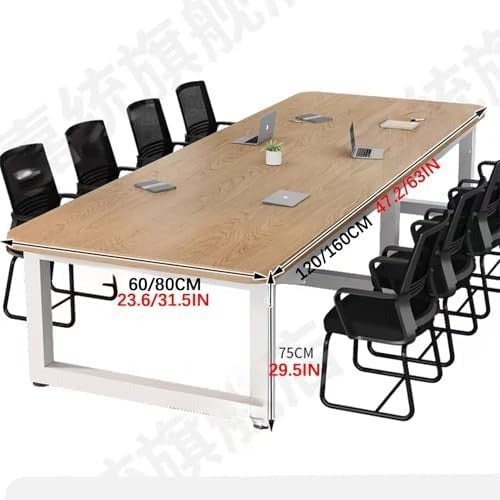 120x80cm Small Office Conference Table – 6–8 Person Meeting & Training Desk