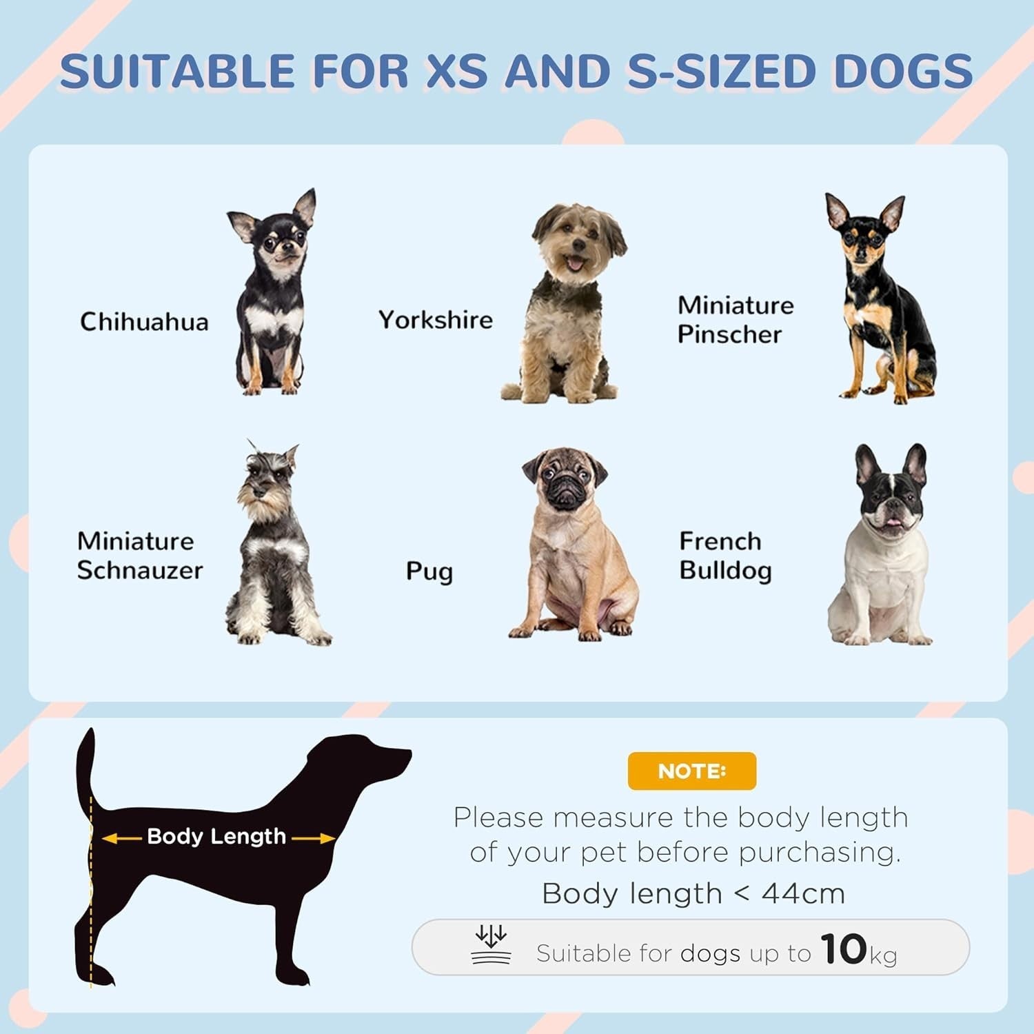 Outdoor Dog Kennel Small Pet House – Weatherproof, Raised Base, Grey 80cm