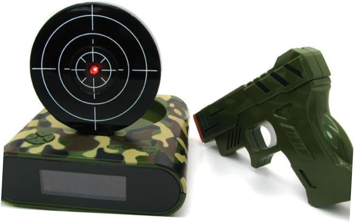 Target Shooting Alarm Clock Silent Digital Desk Clock Large Display Game