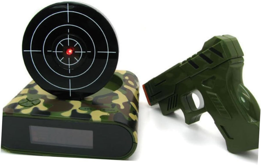 Target Shooting Alarm Clock Silent Digital Desk Clock Large Display Game
