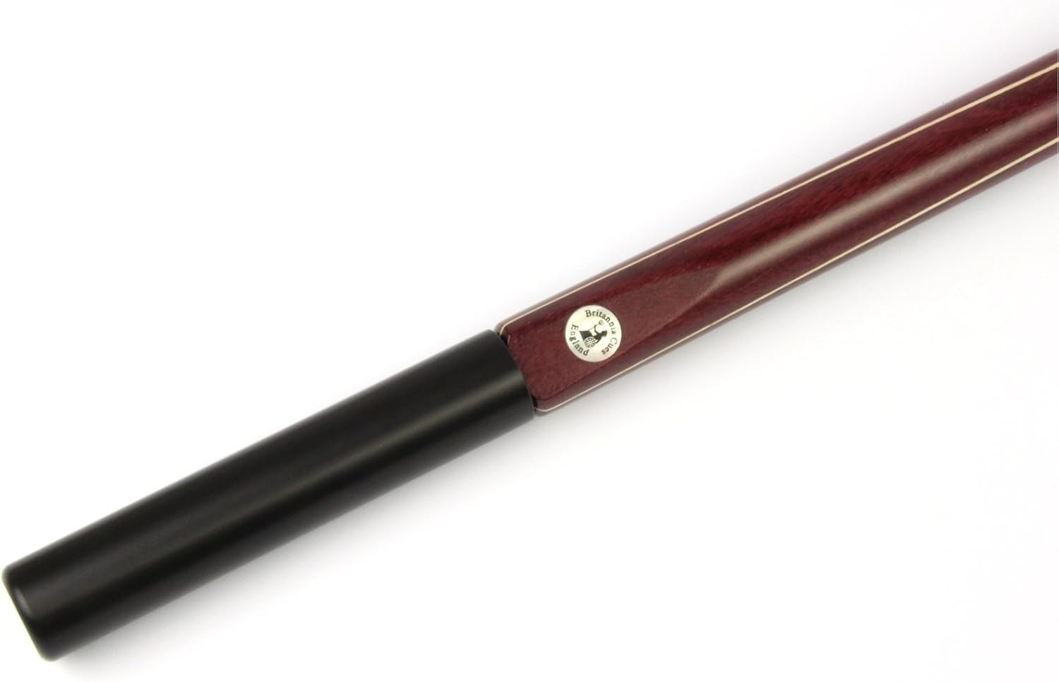 57in Hand Spliced English Pool Cue 2pc 7.5mm Tip Ash Ebony + Extension