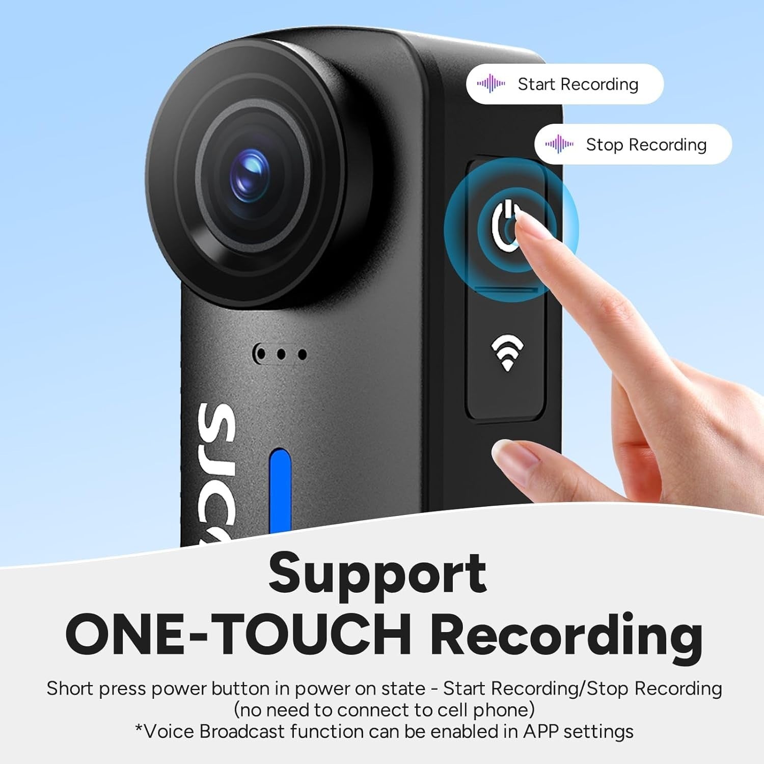 4K Mini Body Camera Waterproof POV Action Cam WiFi 32GB Black