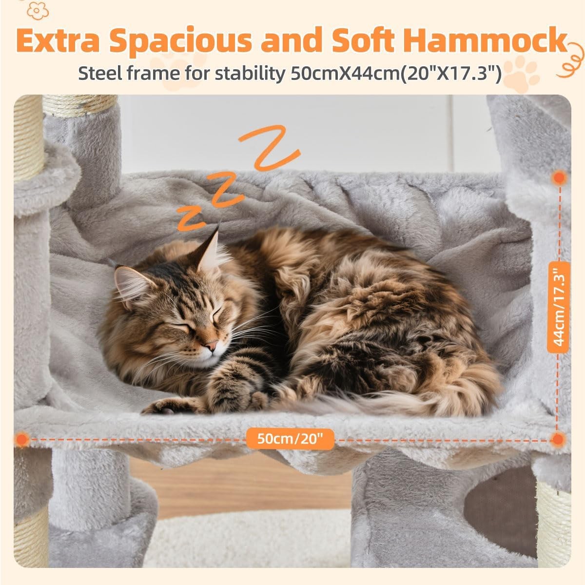 Extra Tall Cat Tree Tower 180cm Multi Level Scratching Posts Hammock Condo