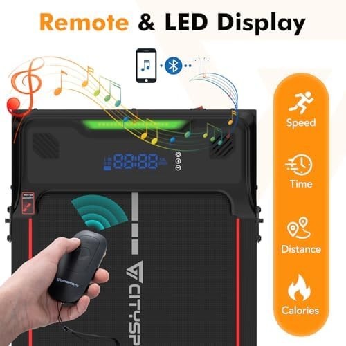 Portable Under Desk Walking Treadmill 0-14% Incline 6KM/H Home Office Gym