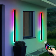 RGB Outdoor Vertical Wall Lights 2Pack 100CM LED Color Changing Dimmable