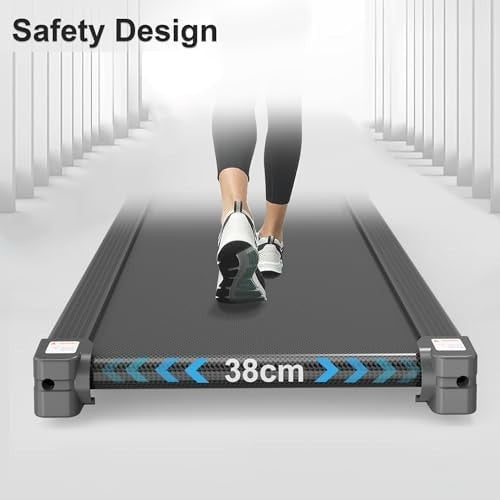 Folding Bluetooth Treadmill Flat-Fold 10km/h 2HP App Sync Kinomap Zwift Home Use