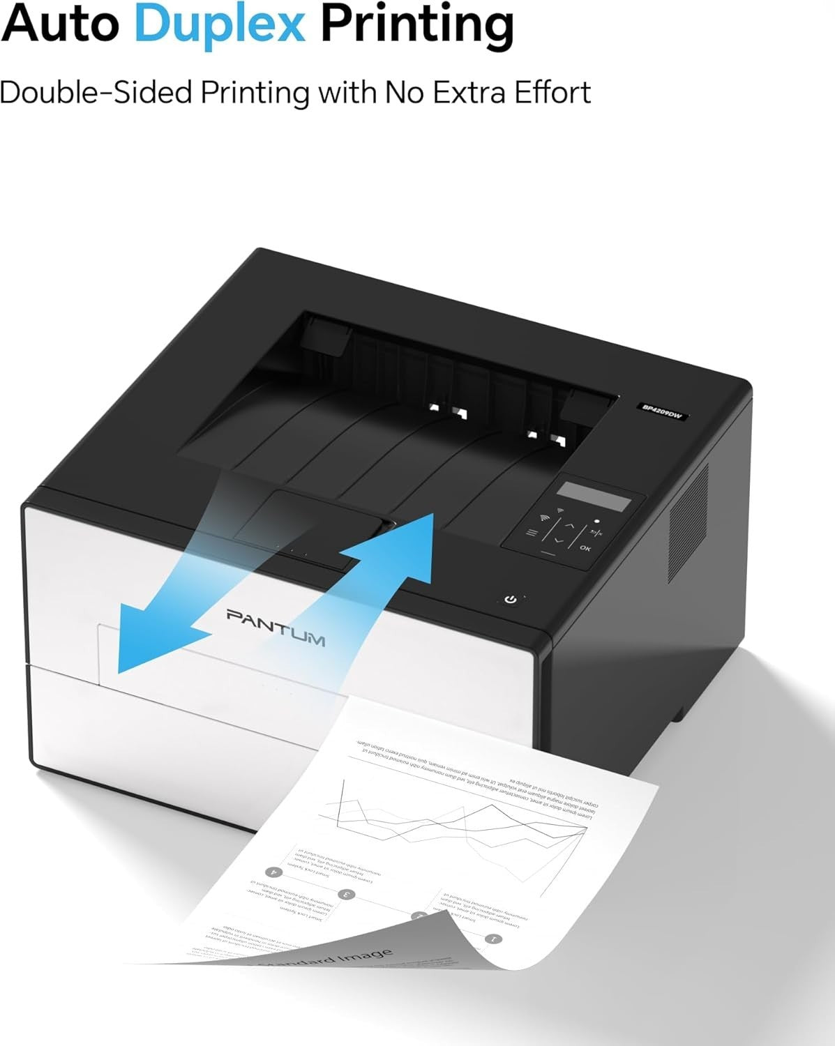 Black Mono Laser Printer A4 30ppm Auto Duplex WIFI USB Bluetooth