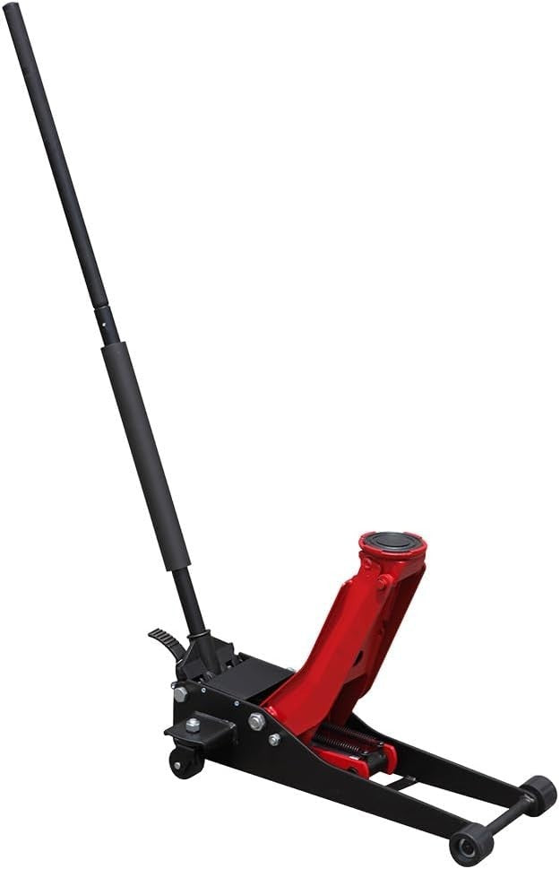 2 Ton Low Profile Trolley Jack 75–505mm Double Pump Fast Lift Heavy Duty Steel