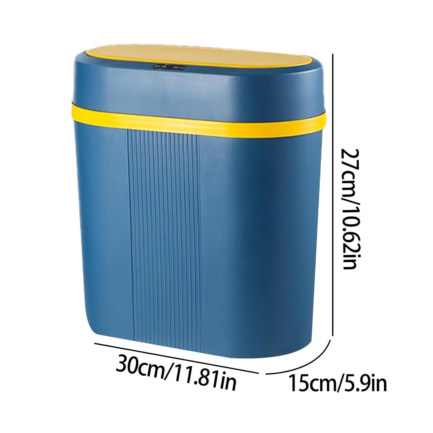 Large Motion Sensor Touchless Trash Can – Slim Space-Saving Bin