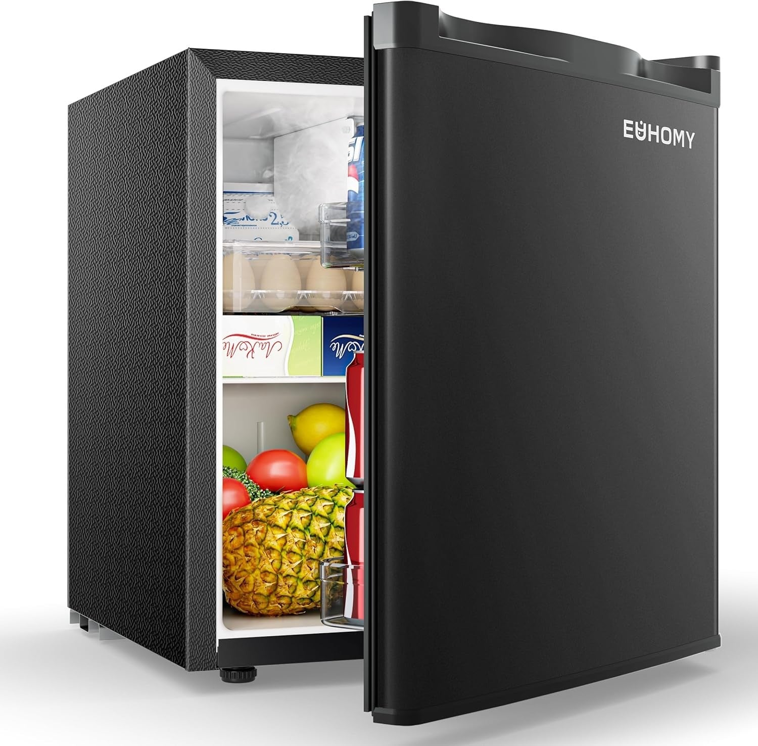 Mini Fridge 46L Compact Table Top Freezer 7-Level Thermostat Black