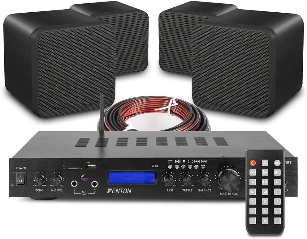 Home Cinema Surround Sound System Bluetooth Amplifier USB AUX Radio Description