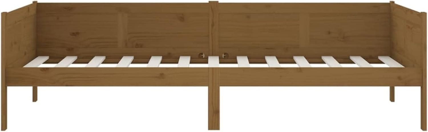 Rustic Pine Wood Sofa Bed 90x190cm | Daybed for Guest Room or Garden Use