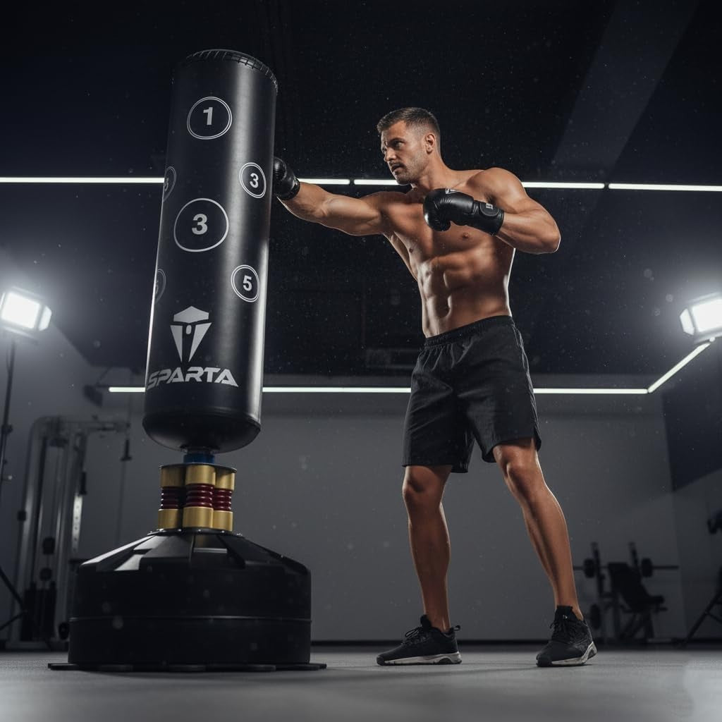 6FT Free Standing Boxing Punch Bag Heavy Duty MMA Kickboxing