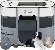 Foldable Portable Pet Playpen 80x60x55cm Waterproof Indoor Outdoor Puppy Cage