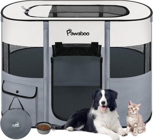 Foldable Portable Pet Playpen 80x60x55cm Waterproof Indoor Outdoor Puppy Cage