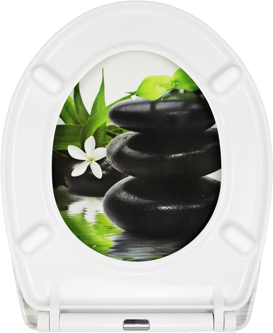 Toilet Seat Soft Close Quick Release Top Fixing Colourful Patterns 45x37cm