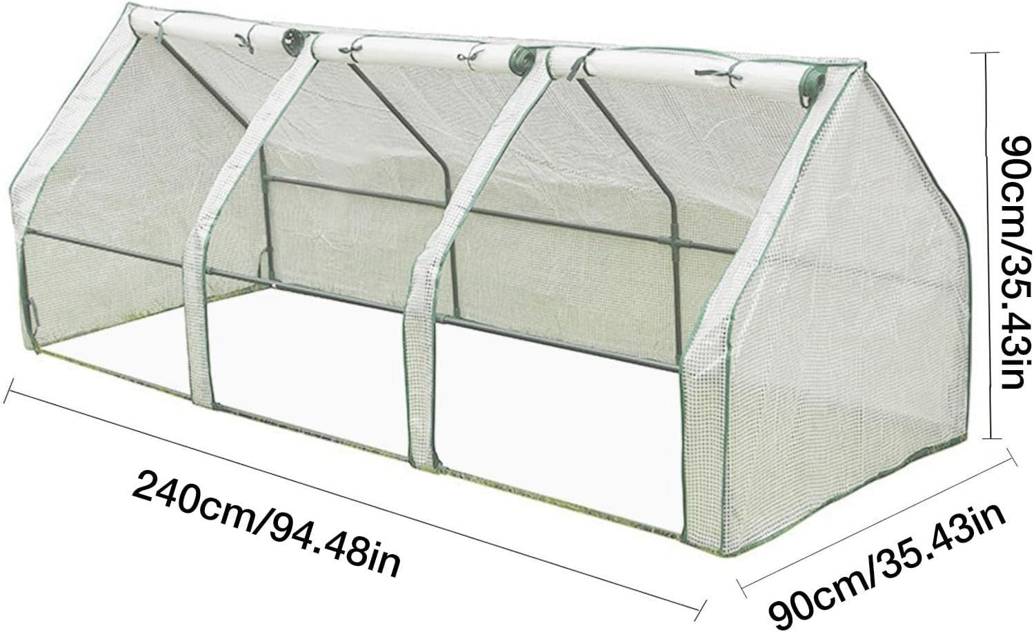 Portable Mini Greenhouse Tunnel | Reinforced PE Cover | Roll-Up Shutters