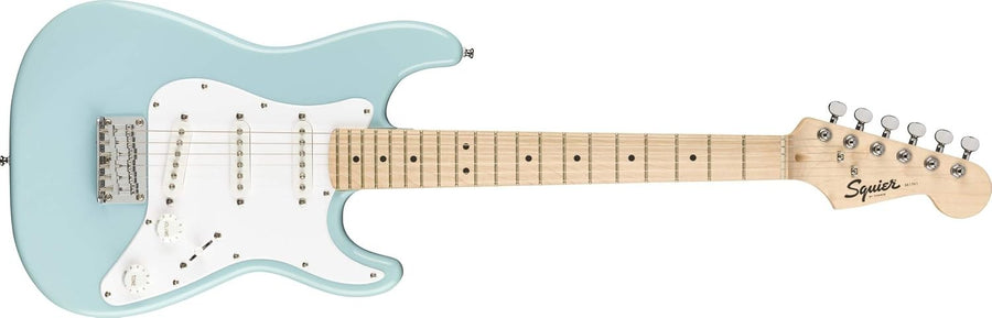 Mini Electric Guitar 3/4 Size Daphne Blue SSS Beginner Strat Style