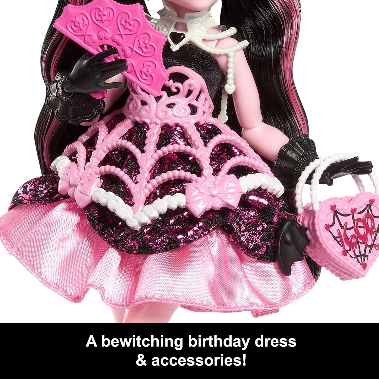 Birthday Party Fashion Doll Pink Dress Accessories Gift Playset