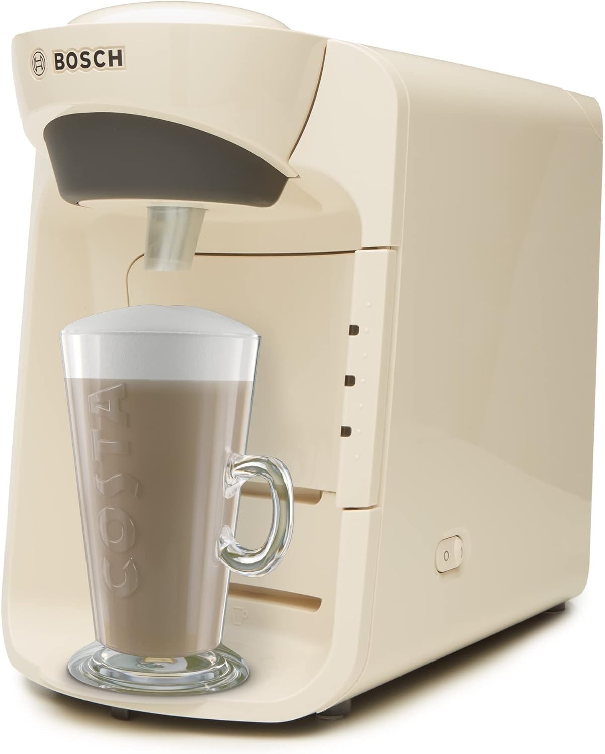 Cream Pod Coffee Machine 1300W Compact One-Touch Brewer with 0.8L Tank