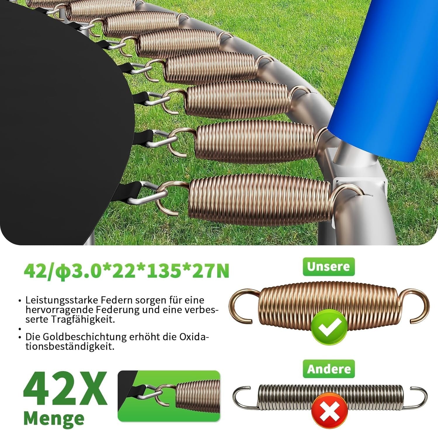 8ft Outdoor Garden Trampoline Safety Enclosure Net Family Fun