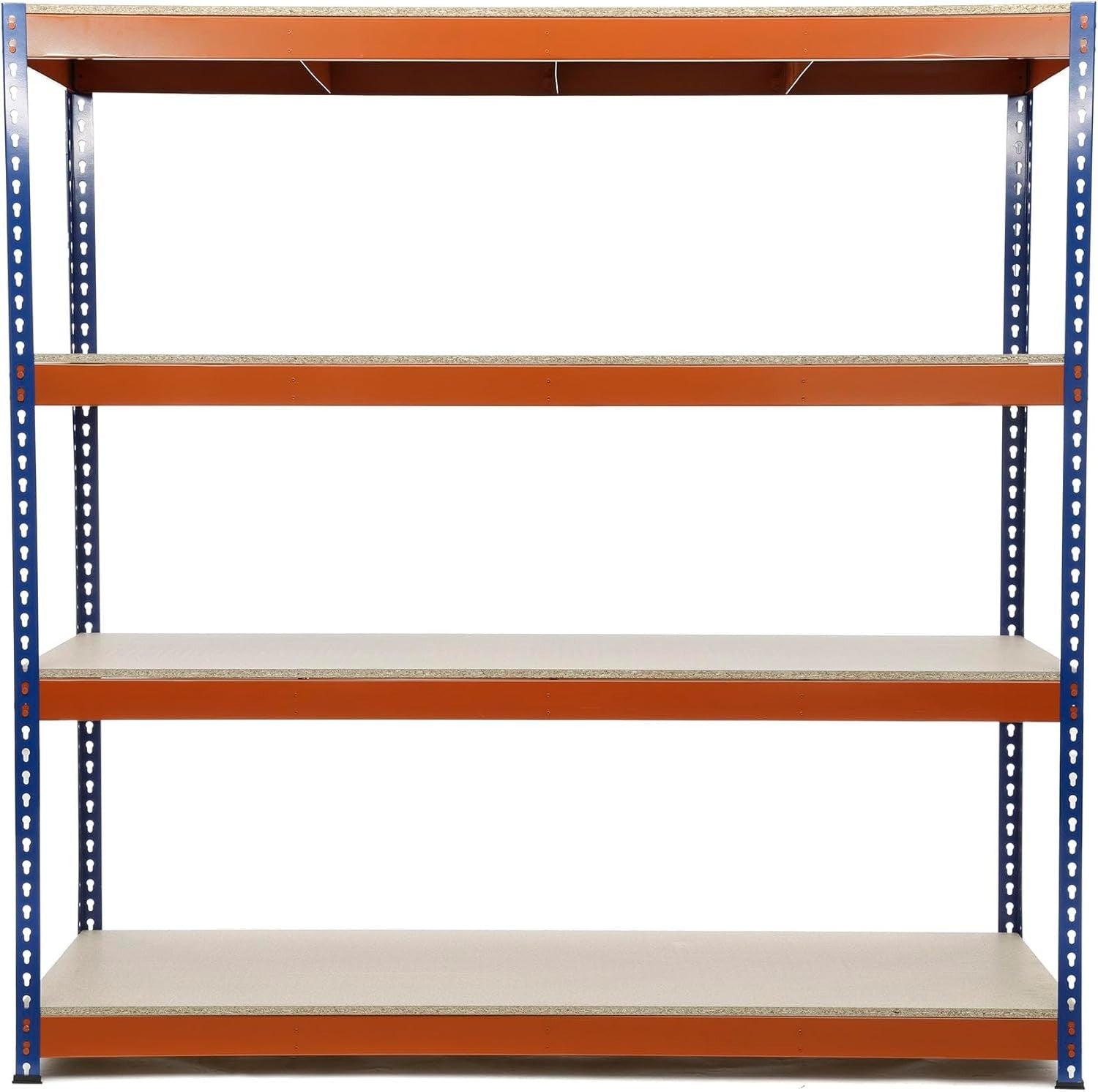 Heavy Duty 4-Tier Corner Garage Shelf 400KG per Shelf 180x180x60cm