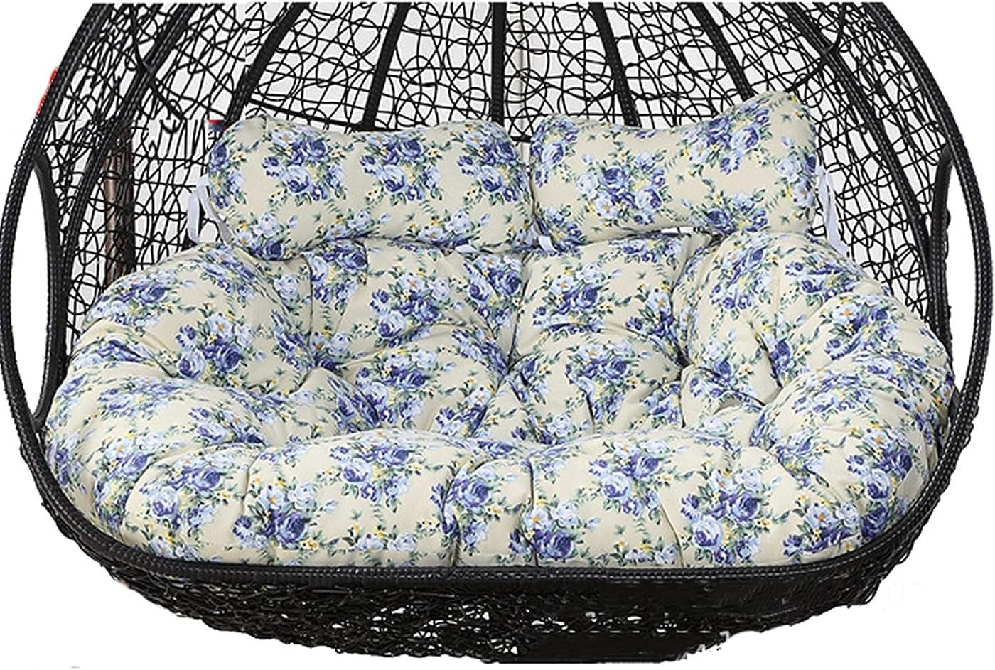 Waterproof 2 Seater Egg Chair Cushion Thick Padded Swing Seat Outdoor Hammock