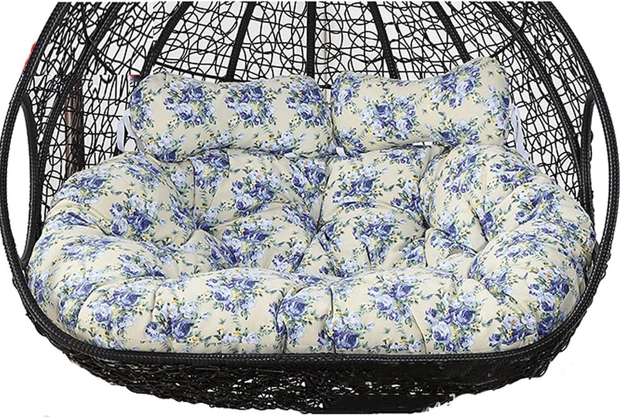Waterproof 2 Seater Egg Chair Cushion Thick Padded Swing Seat Outdoor Hammock