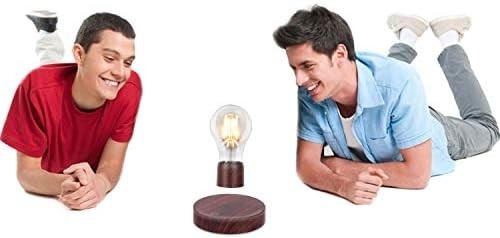 Brushed Magnetic Levitating LED Light Bulb Floating Desk Lamp