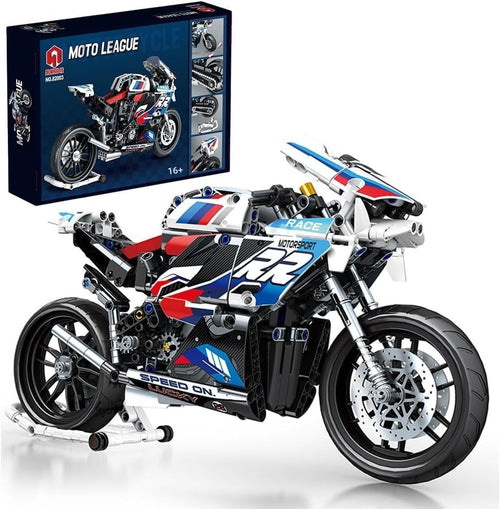 768Pcs Motorcycle Building Kit STEM Model | Realistic Motorbike Construction