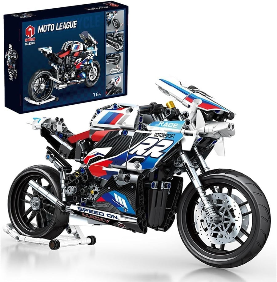 768Pcs Motorcycle Building Kit STEM Model | Realistic Motorbike Construction