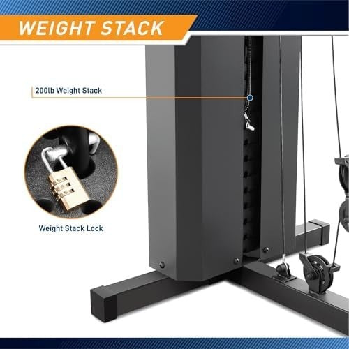 Multifunctional Home Gym Station, 3-in-1 Chest, Pec Dec & Row Machine