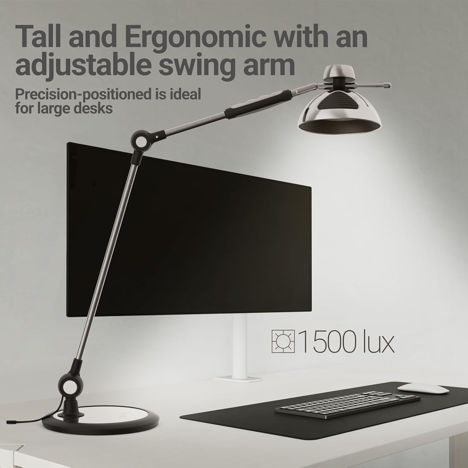 LED Desk Lamp with Gesture Control, Adjustable Brightness & Color Modes
