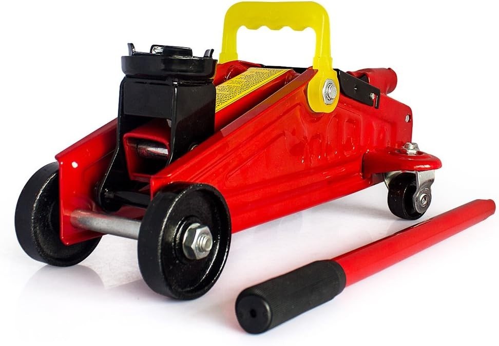 2 Ton Hydraulic Trolley Floor Jack 140–290mm Heavy Duty Car Lift Red