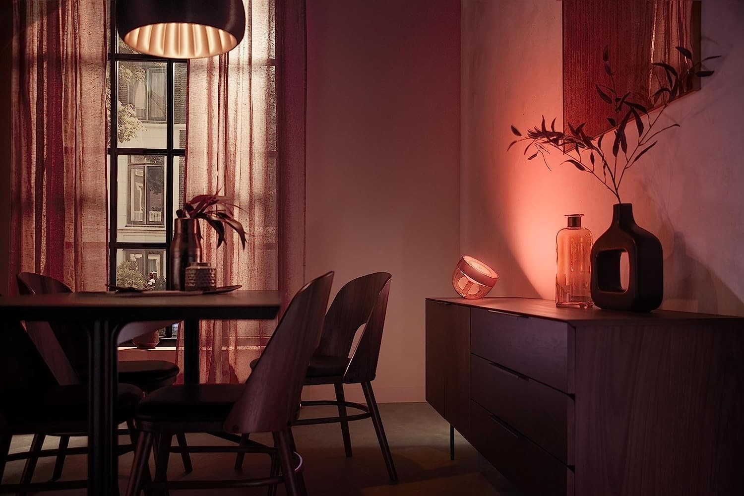 Smart Color Ambiance Table Lamp with Alexa Voice Control, Copper