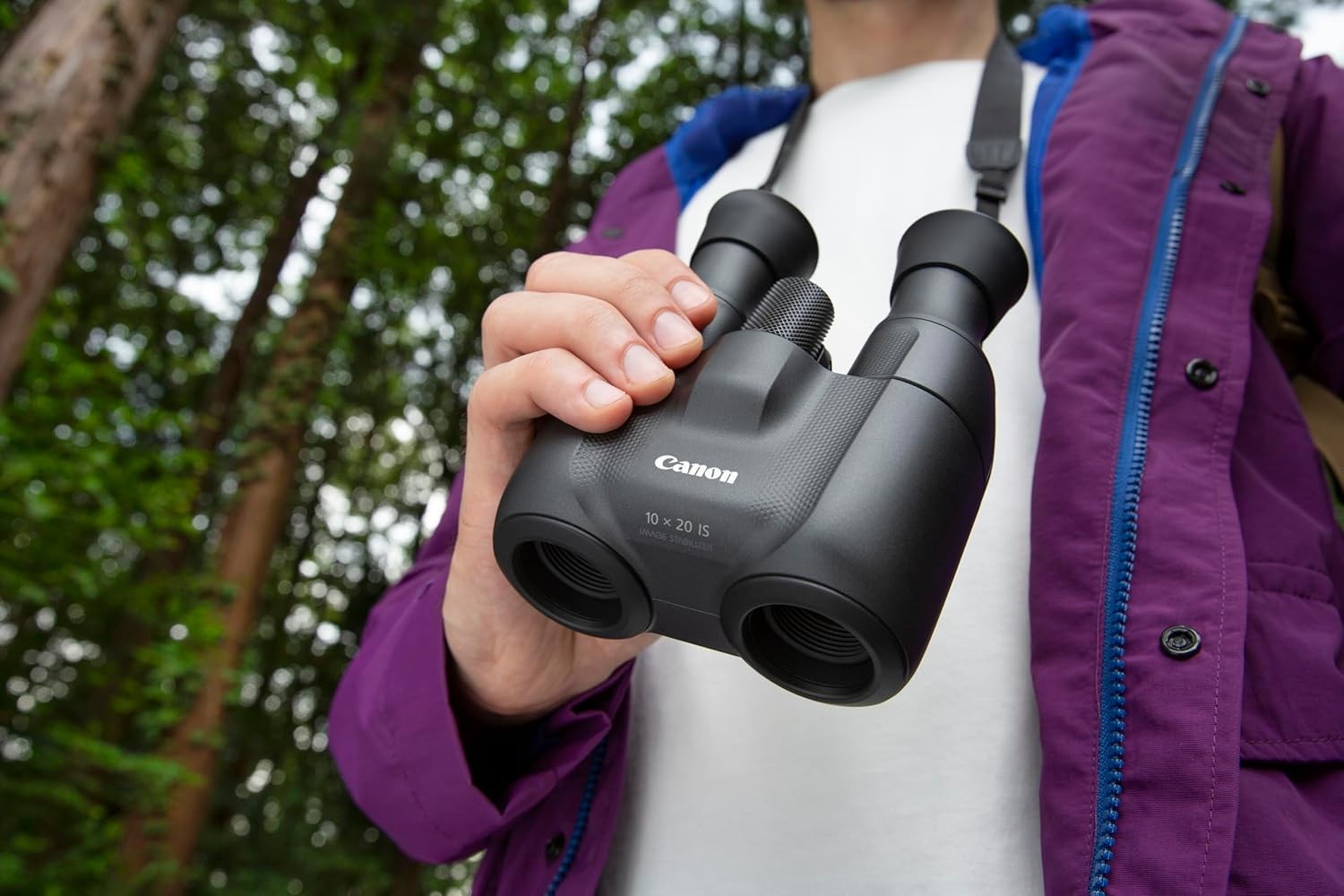 10x20 Compact Image-Stabilised Travel Binoculars Lightweight HD Optics
