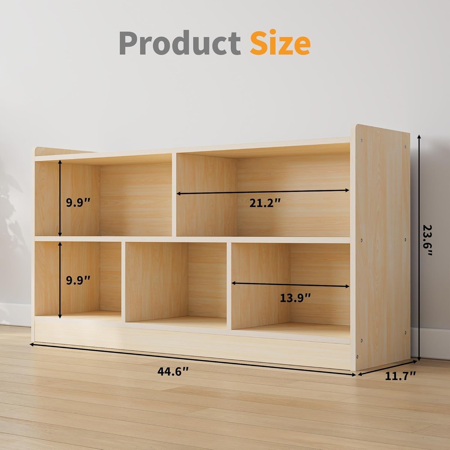Montessori Birch 5 Tier Wooden Storage Shelf Cabinet Nursery Classroom