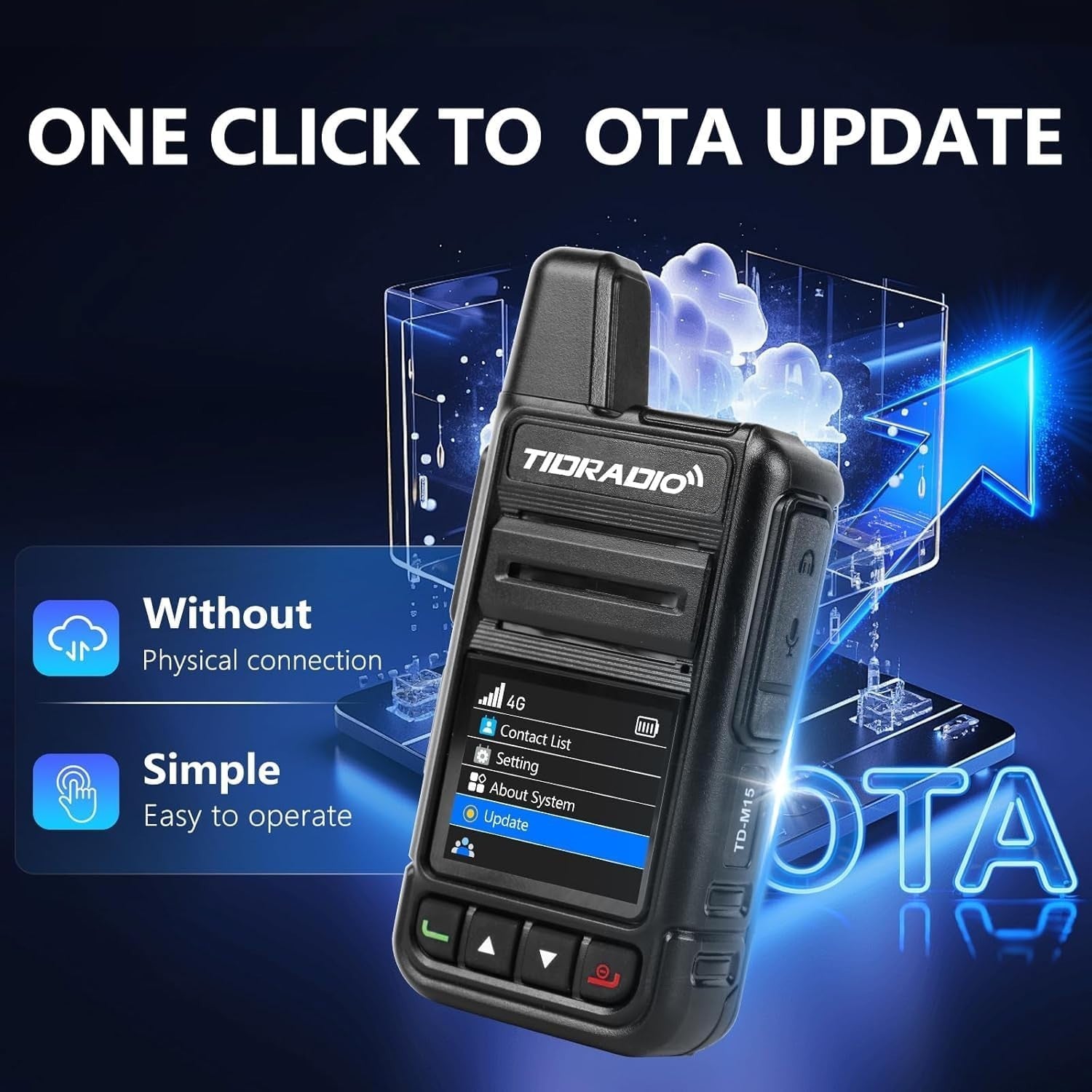 4G LTE POC Walkie Talkies 4 Pack Unlimited Range SIM Data Included