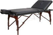 76cm 3-Section Portable Massage Table Adjustable Spa Bed Salon Couch Folding