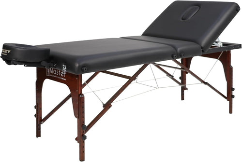 76cm 3-Section Portable Massage Table Adjustable Spa Bed Salon Couch Folding