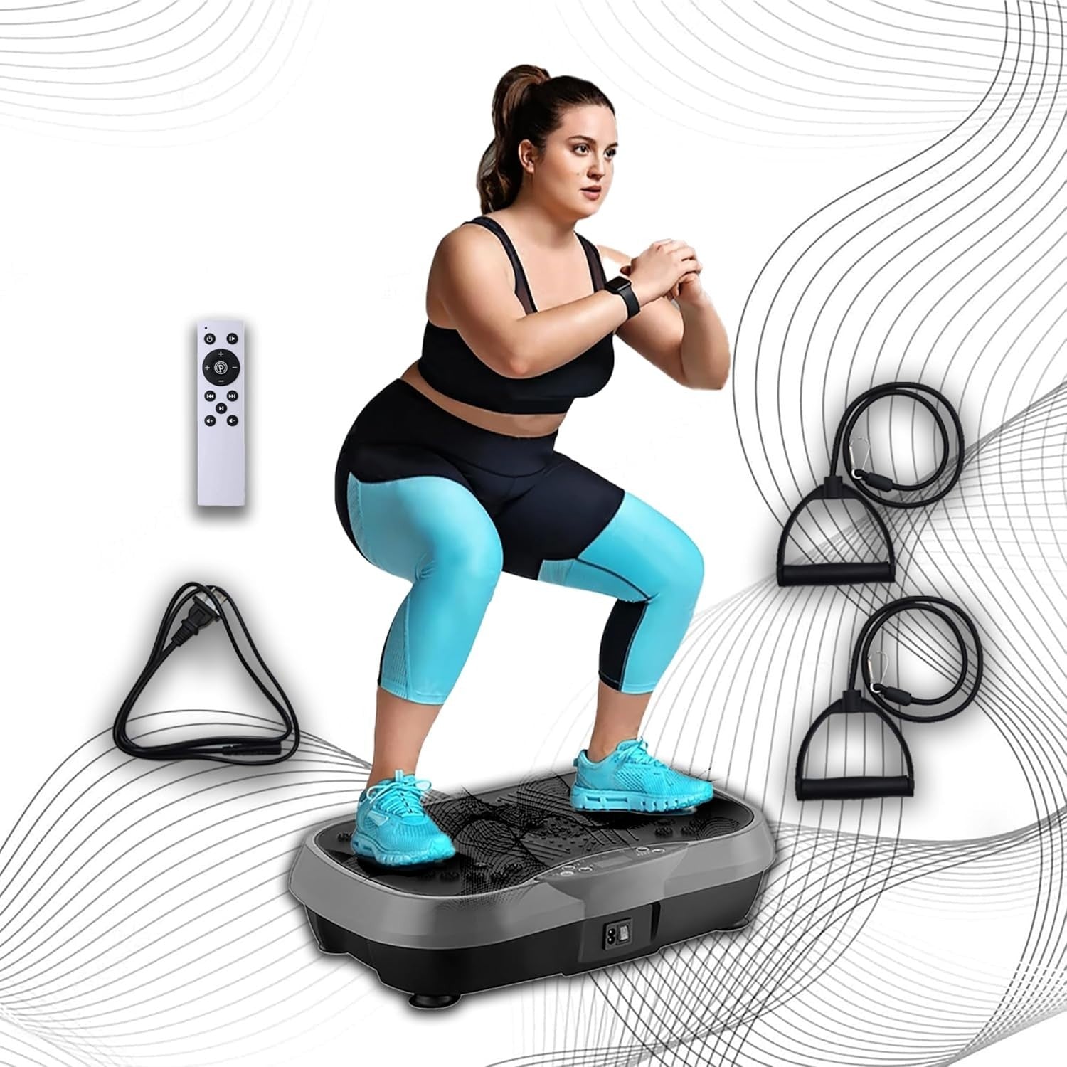 Vibration Plate Exercise Machine Lymphatic Drainage Weight Loss 331lb
