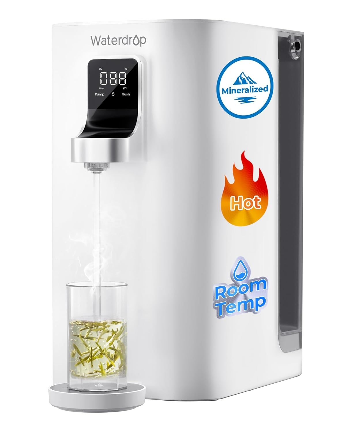 Reverse Osmosis Hot Water Dispenser UV Mineralised Countertop Filter