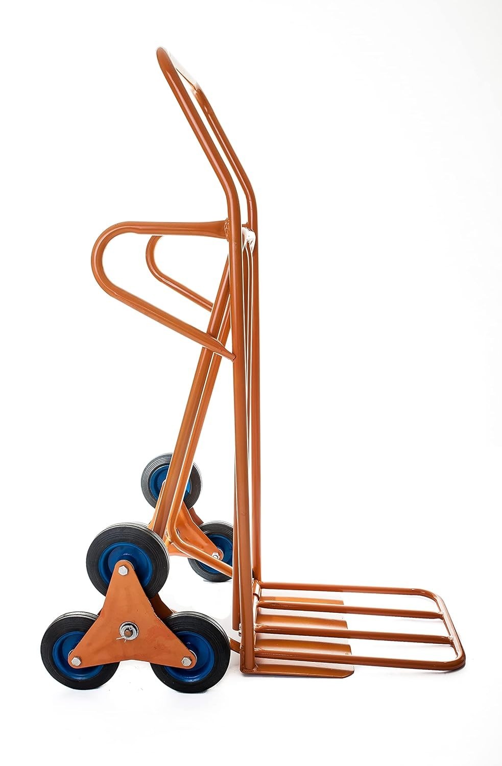 Stair Climbing Sack Truck 200kg Heavy Duty Triple Wheel Extended Load Plate