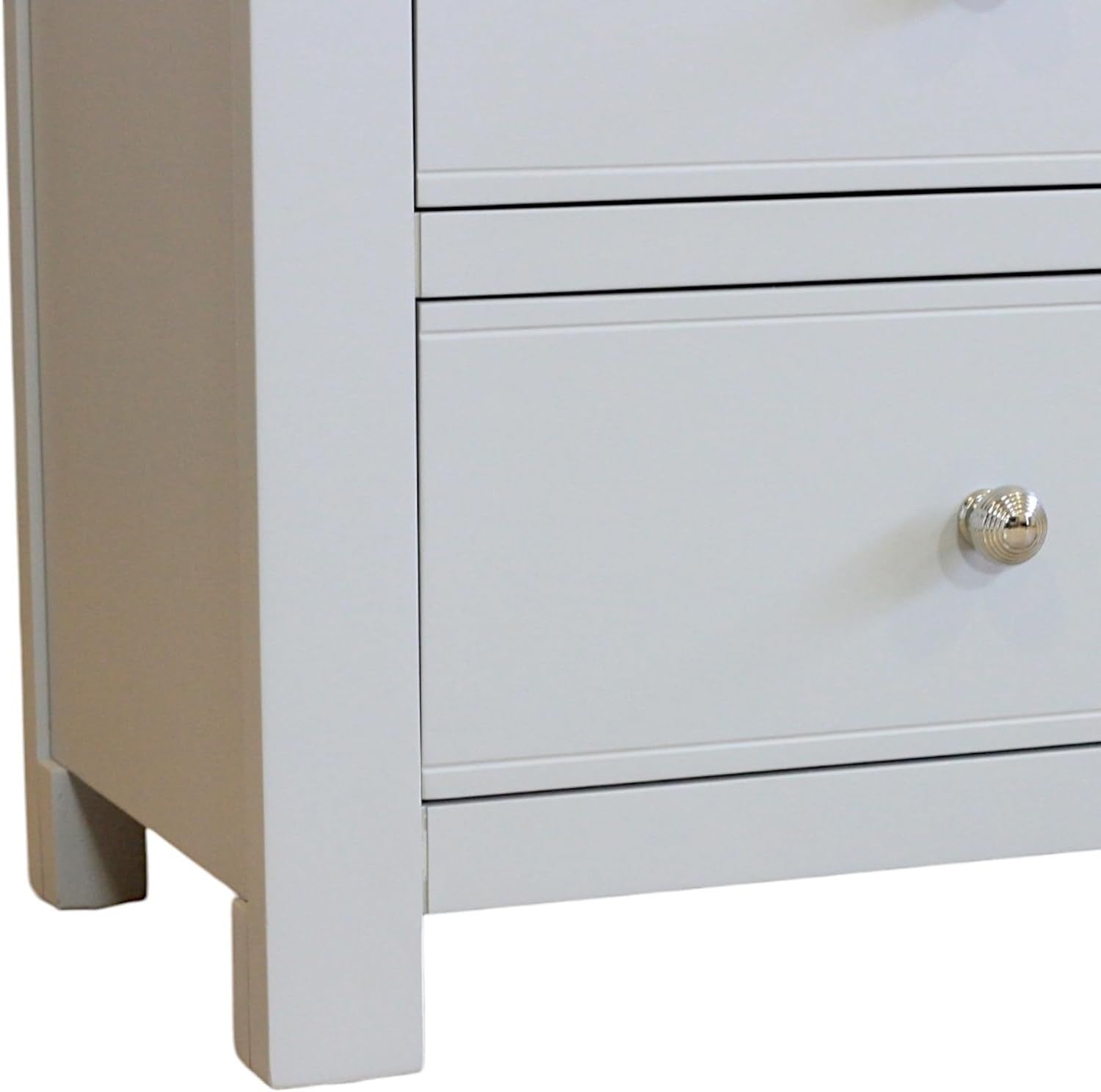 6 Drawer Chest Grey Wood Storage Unit Oak Top Dresser Bedroom Organiser