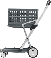Collapsible Folding Cart Mobile Utility Trolley Grey Platform Truck
