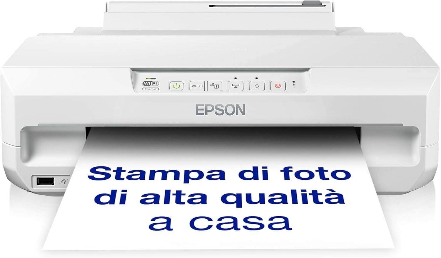 White Wi-Fi Photo Inkjet Printer A4 Print/Scan/Copy High Resolution