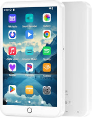 96GB MP3 Player Bluetooth WiFi 4" Touchscreen Android White